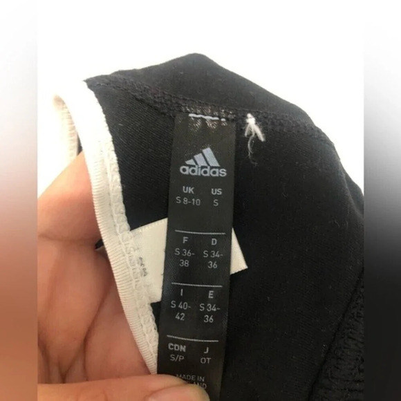 Adidas All Me black and white Sports Bra - Picture 8 of 8